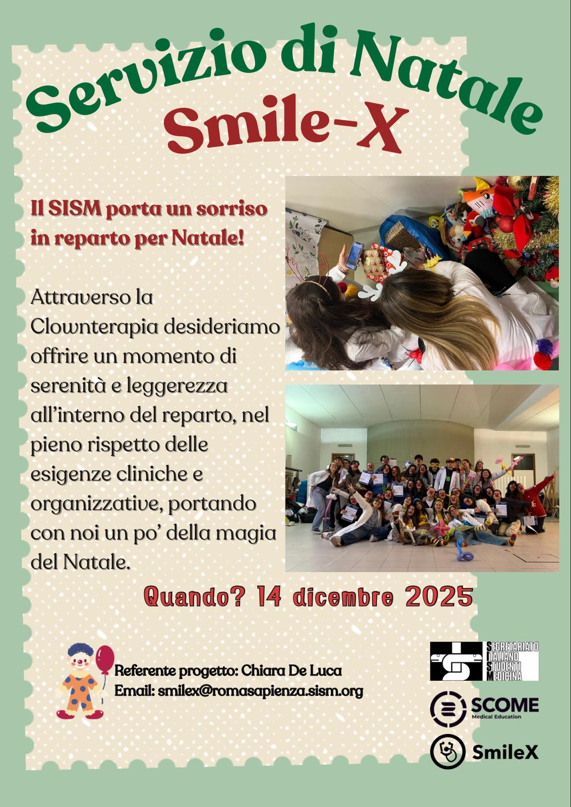 locandina Servizio di Natale SMILE-X