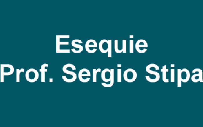 notizie esequie prof. Sergio Stipa