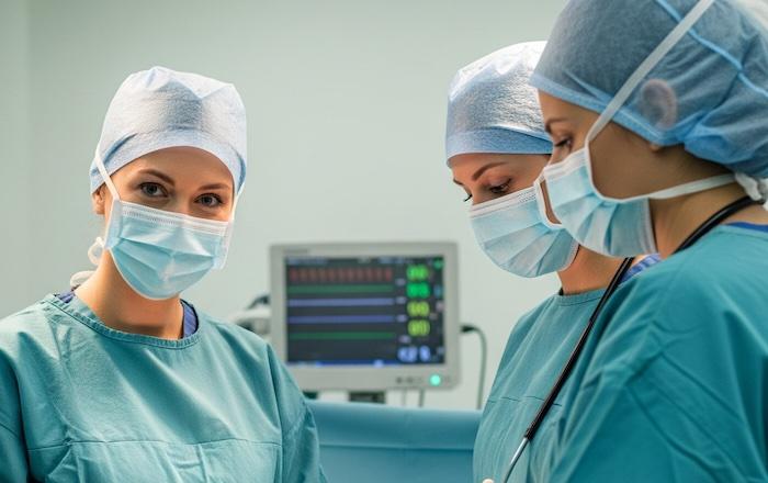 Donen chirurgo in sala operatoria