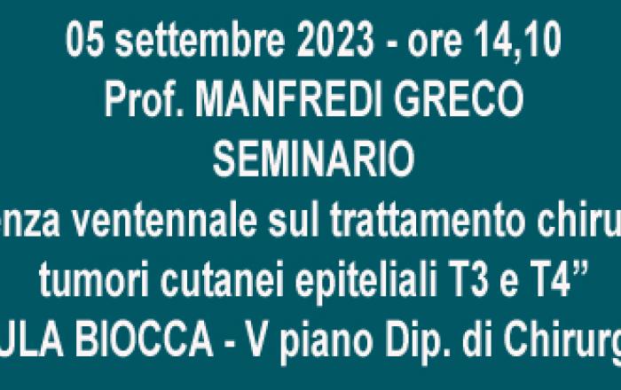 notizia seminario Prof. Greco