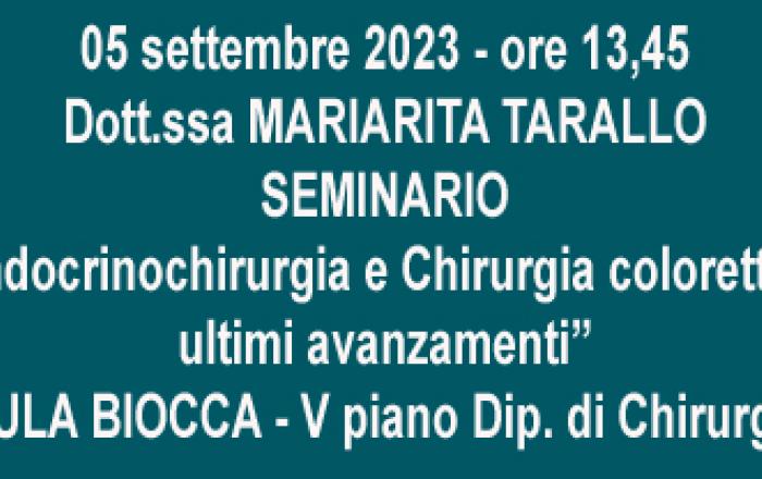 seminario dott.ssa Tarallo