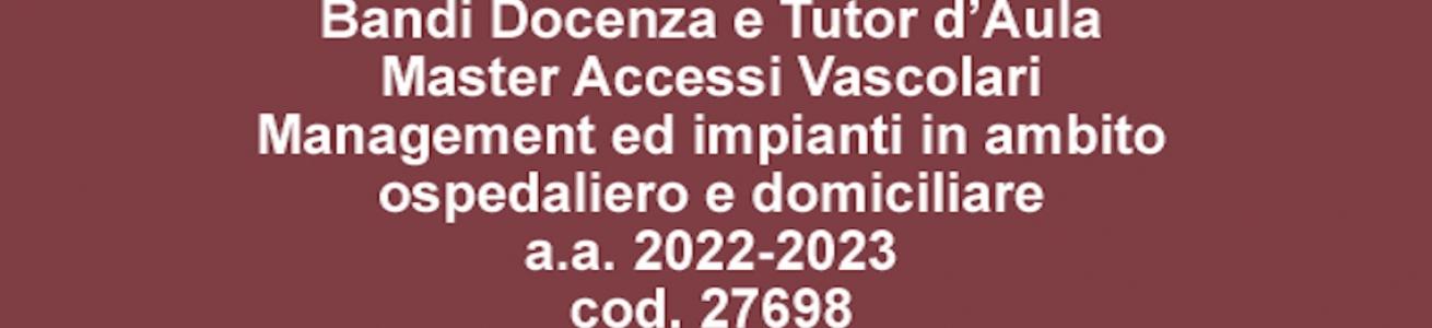 notizia master accessi vascolari